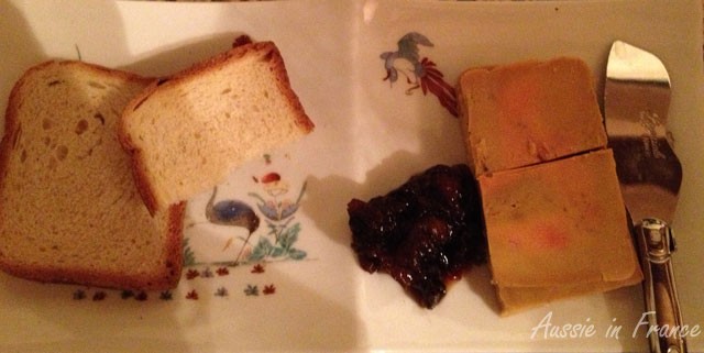 Our melt-in-the-mouth foie gras au sel at New Year