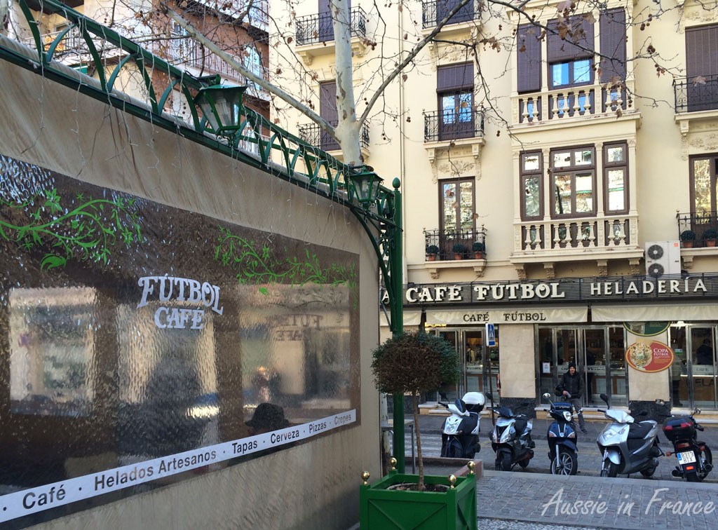The Futbol Café famous for its churros and where every game of futbol is celebrated with great gusto