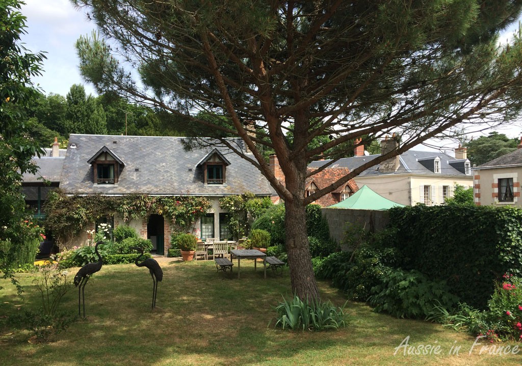 The beautiful private garden where the wine-tasting was held