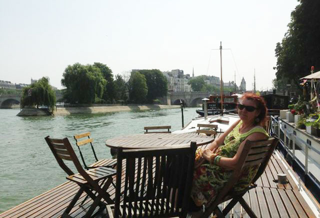 Geraldine on the deck
