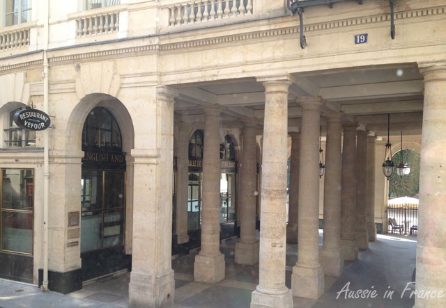 Le Grand Véfour seen through the window