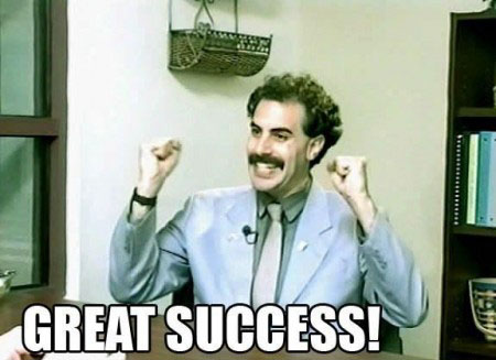 great success