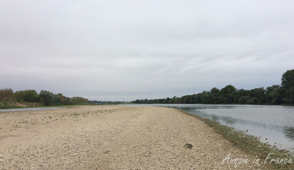 The banks of the Loire with Blois in the distance