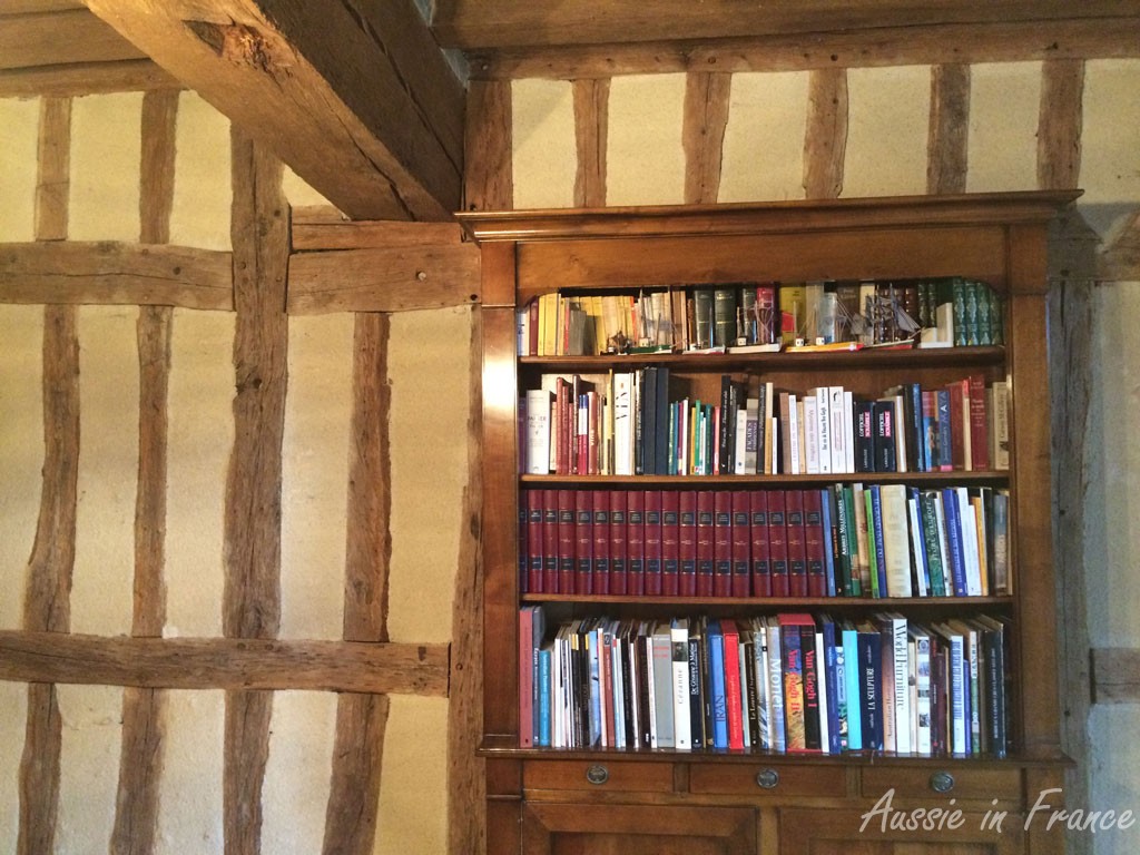 Our half-timbered walls - not easy for paintings