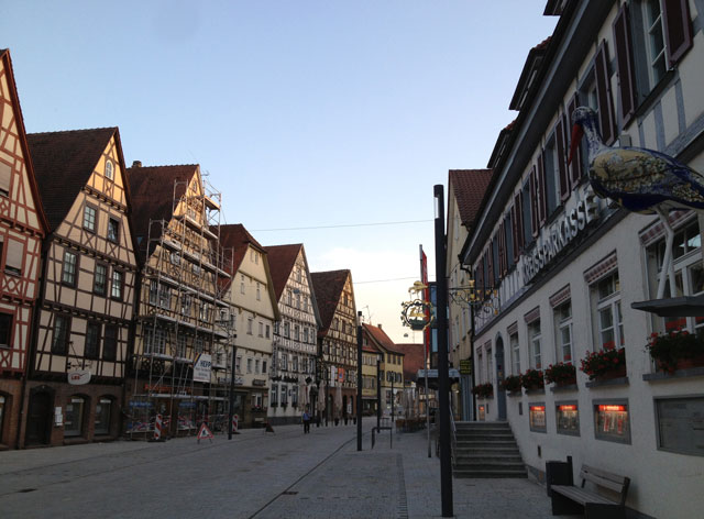 Half-timbered houses in Mengen