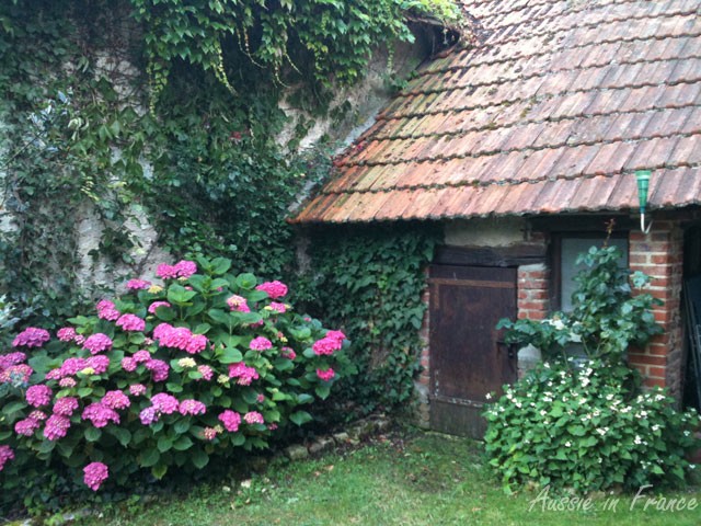 The pigsty which now houses the rubbish bins