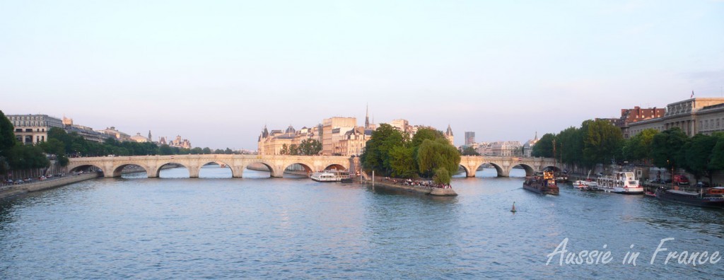 Ile de la Cité, the historical centre of Paris, in the middle of the Seine