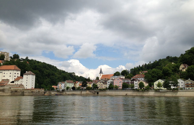 Looking at the Danube, you can see the Ils on the far side