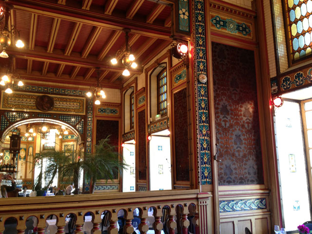 The main dining room at La Cigale