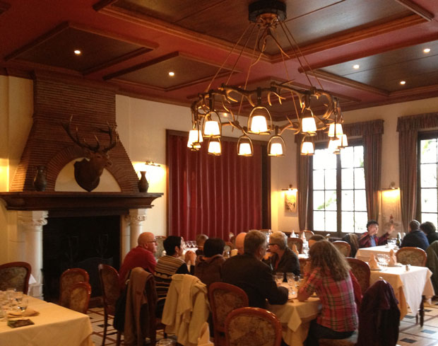 Inside dining room at Le Saint Michel