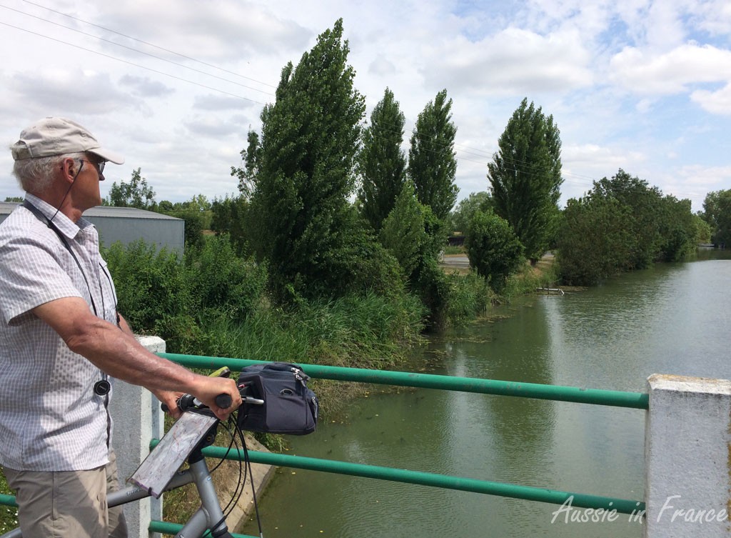 Jean Michel on a bridge over one of the canals