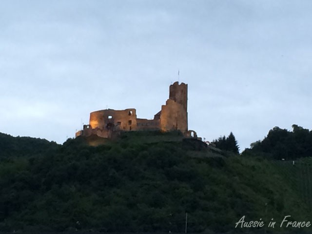 The Landhaus at night in Bernkastel in Germany
