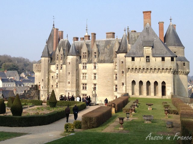 The rear façade of Langeais
