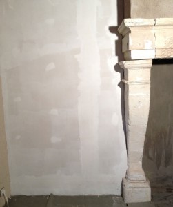 Left wall after priming
