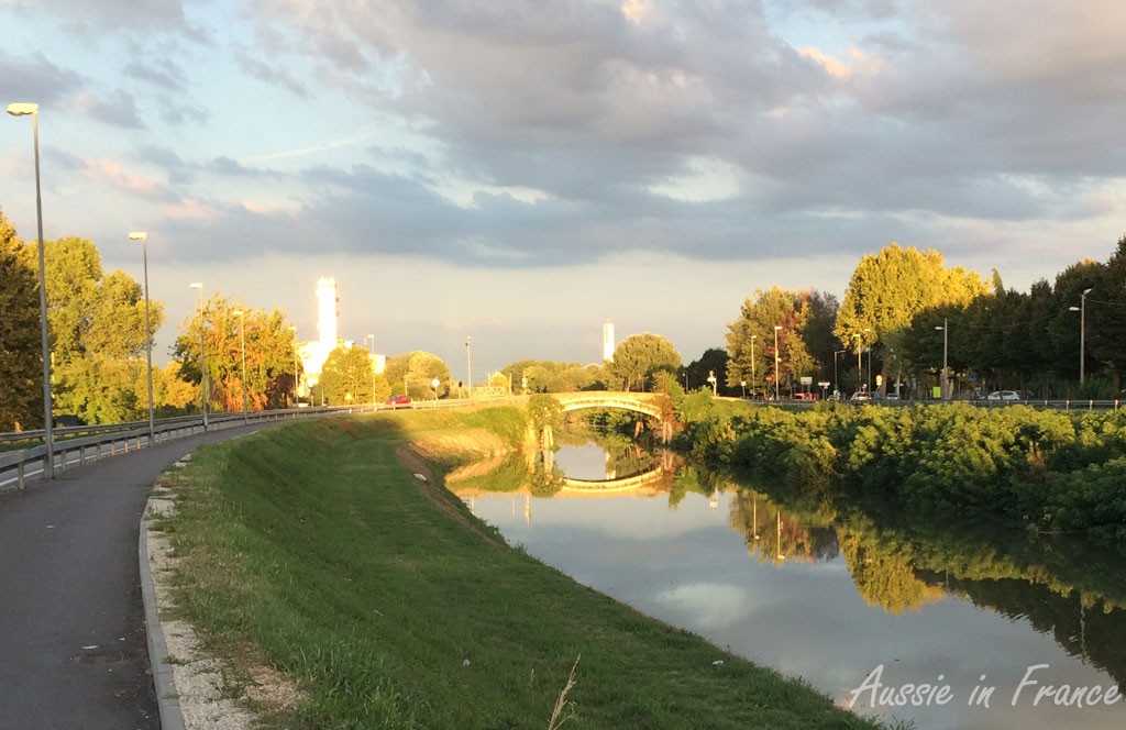 The second bridge just before sunset