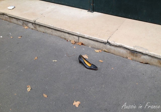 The leftover shoe next morning