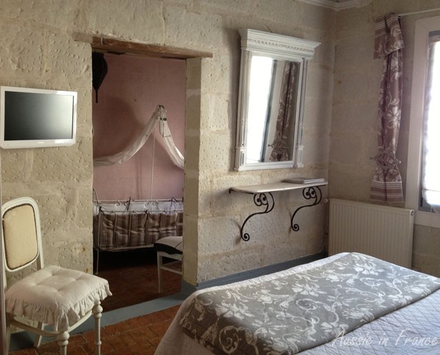 The main bedroom from which you can see the cot. The bathroom is next to it.