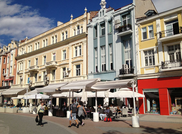 Main street leading to the old town