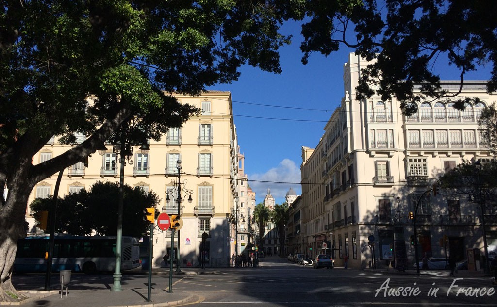 Modern buildings in Malaga