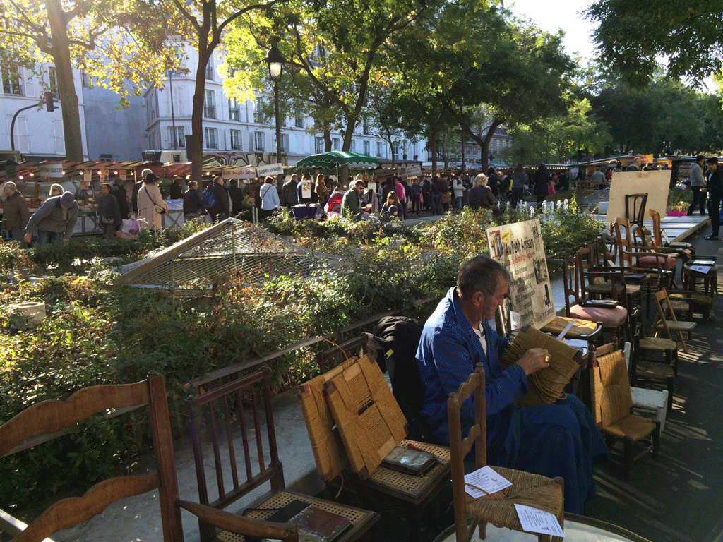 The Bastille market on a Sunday morning