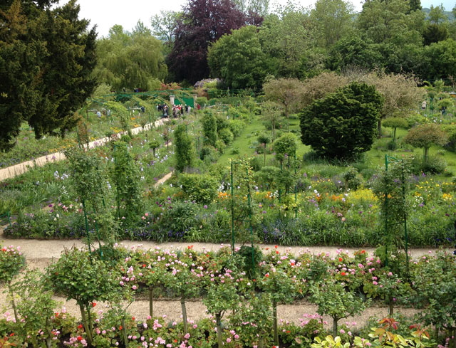 Monet's view from his bedroom window