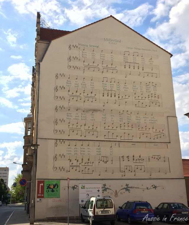 A musical wall in Riesa
