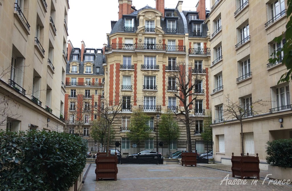 Typical apartment buildings in Neuilly sur Seine