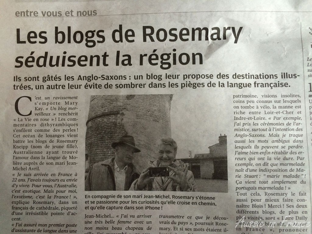 Second page in La Nouvelle République!