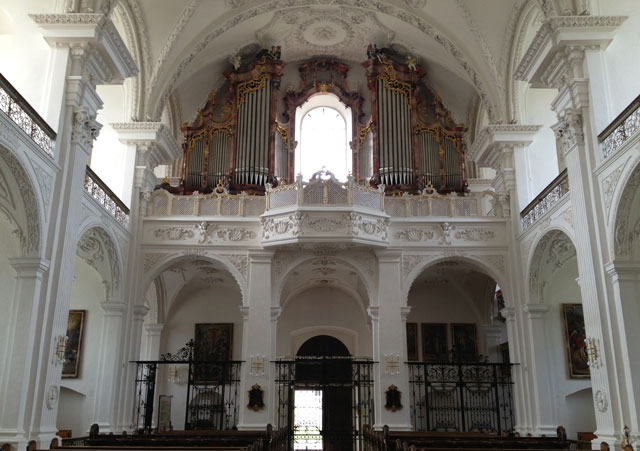 The balcony at Obermarchtal Abbey Church
