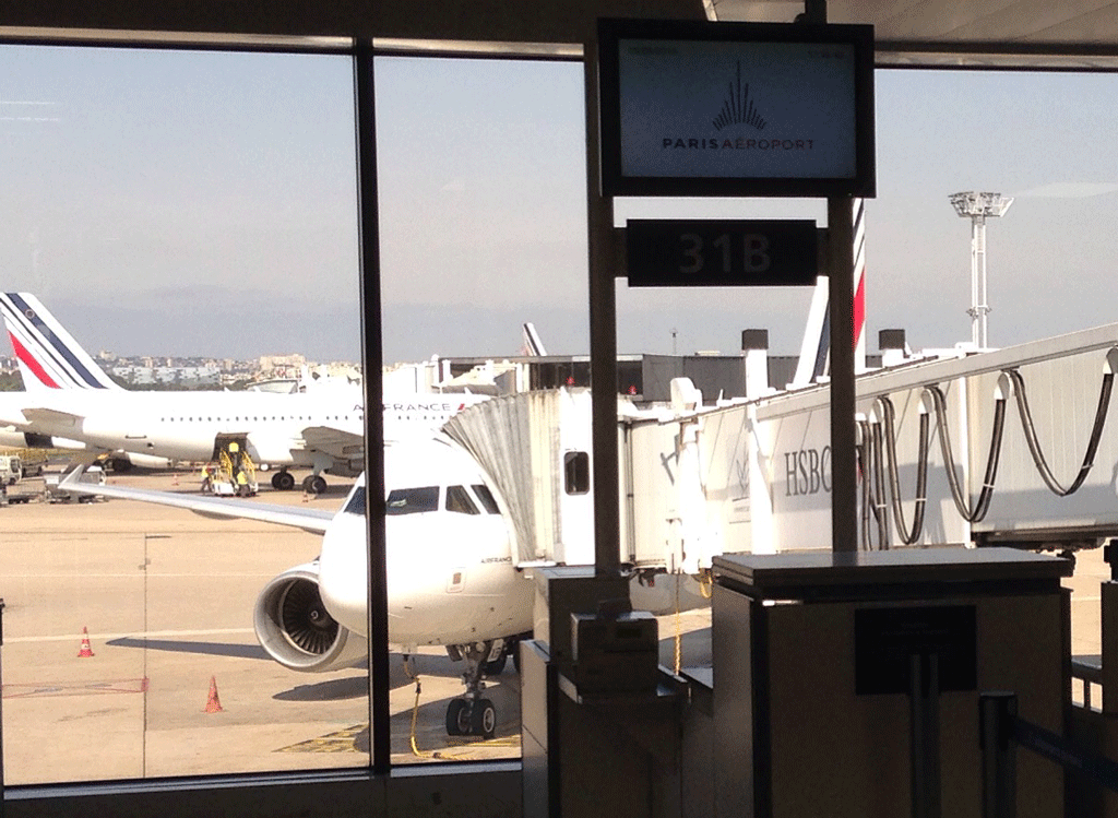 Inside Orly airport