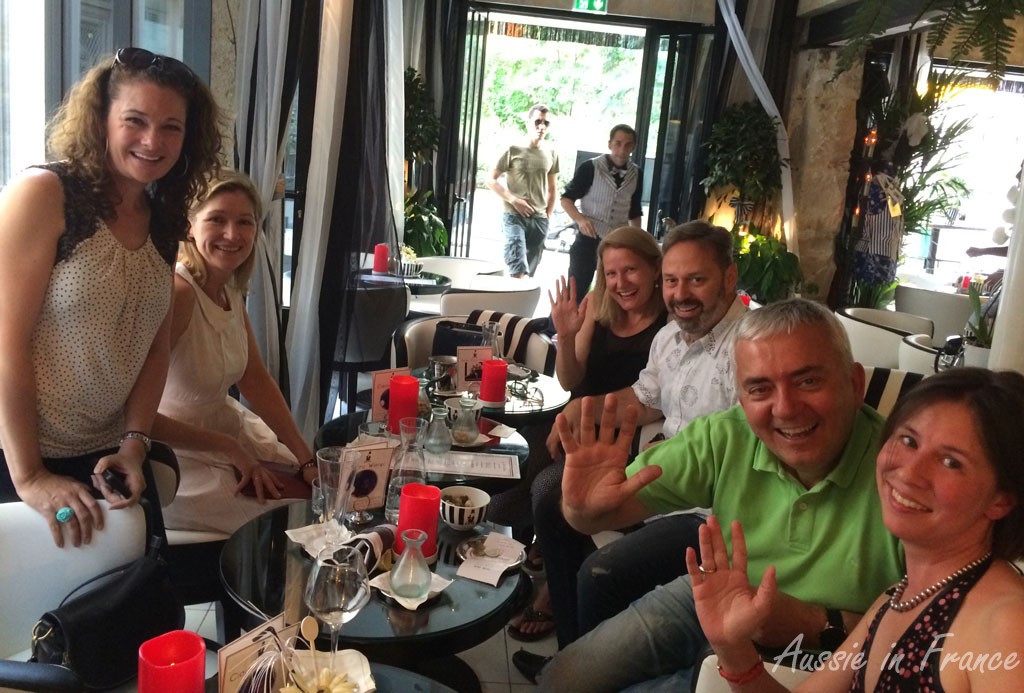 A drink with fellow bloggers and friends in Paris