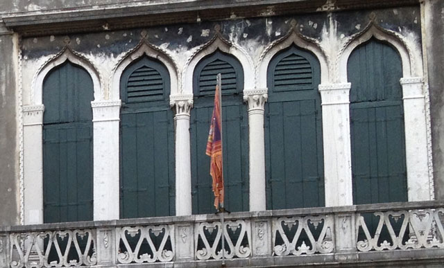 These shutters in Venice would be called persiennes in French