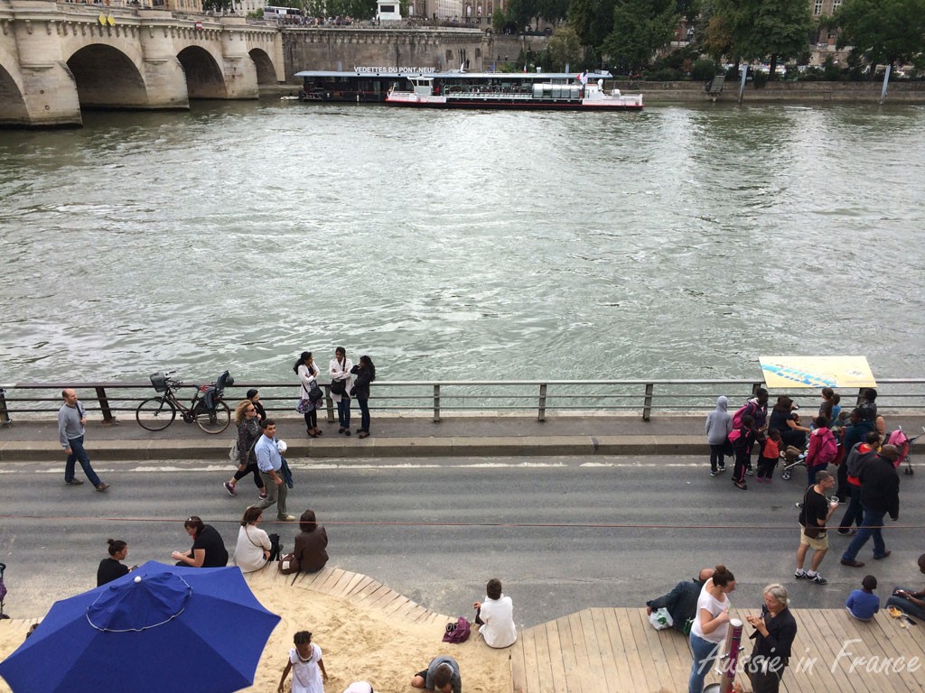 Paris Plage from Quai de la Mégisserie