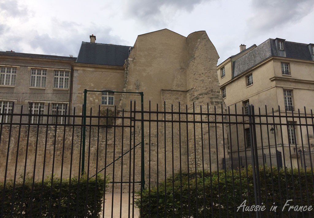 Part of Philippe Auguste's wall around Paris
