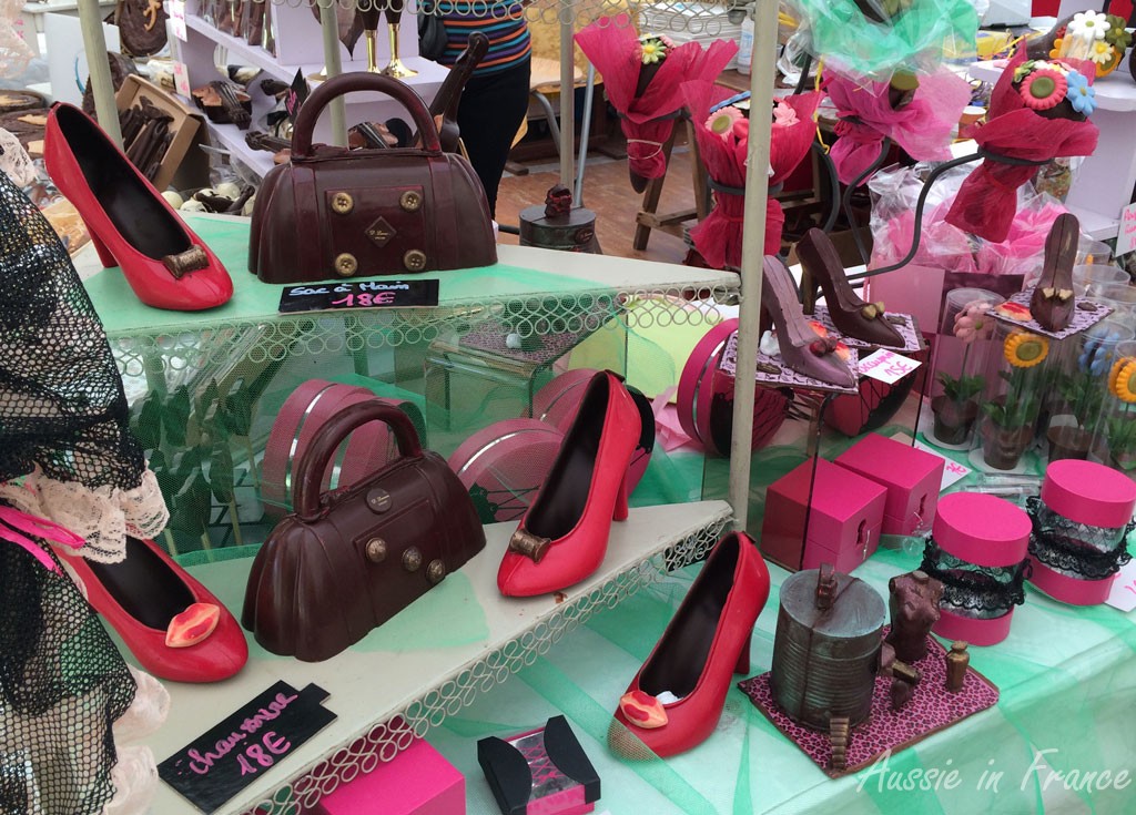 Chocolate shoes and bags
