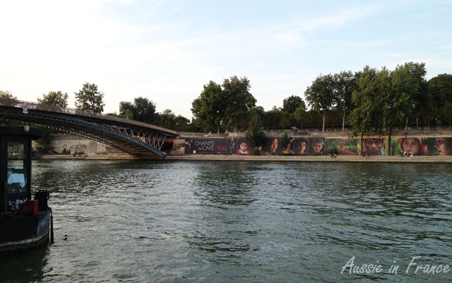 Photo exhibition along the Seine