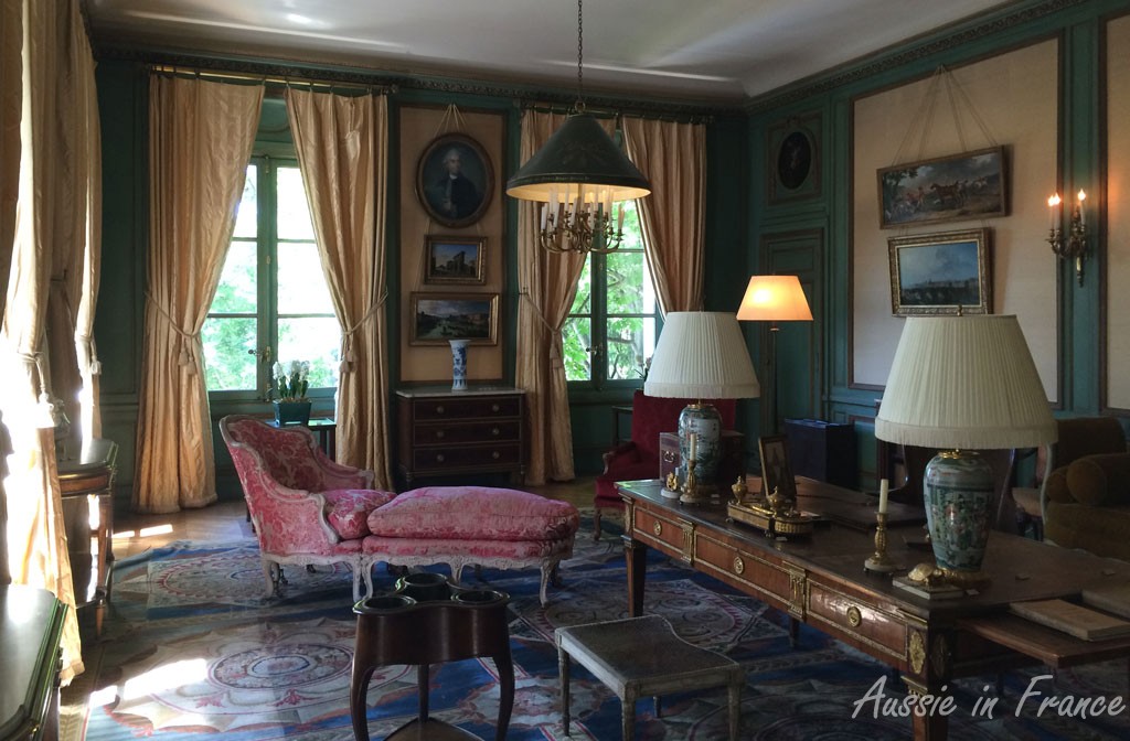 One of the upstairs rooms with its windows overlooking the park
