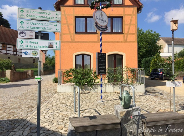 Our bike hotel on the bike path