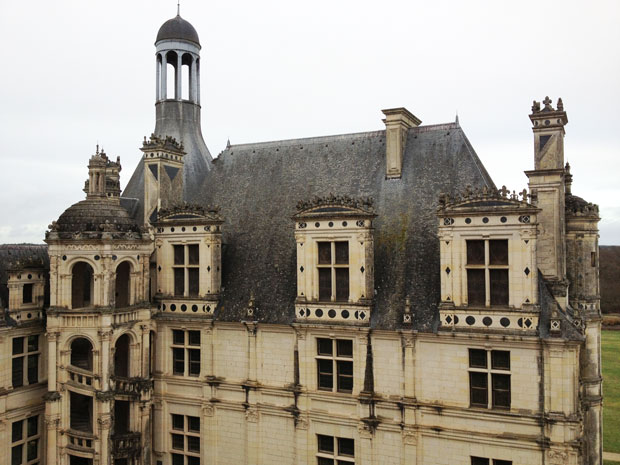 Renaissance staircase seen from the rooftops