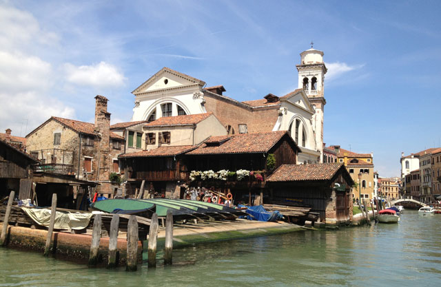 The gondola repair yard in Dorsoduro