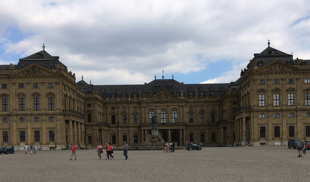 The façade of the Residenz