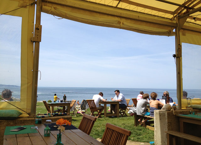 Le O restaurant, Plage de Cenitz, Guéthary