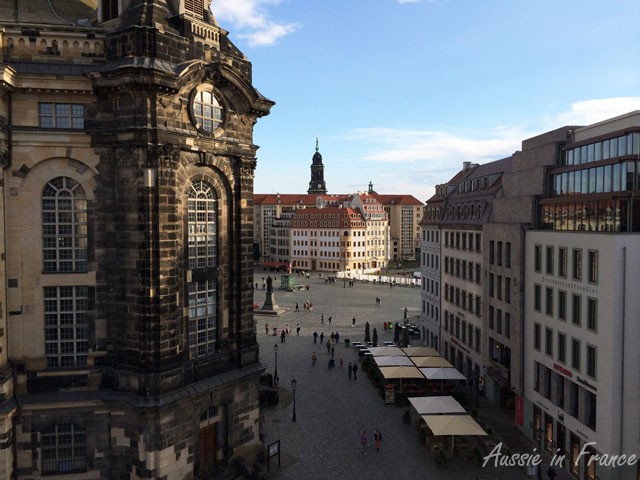 The view from our room at Aparthotel Münzgasse