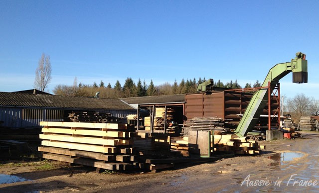 Some of the equipment in the sawmill