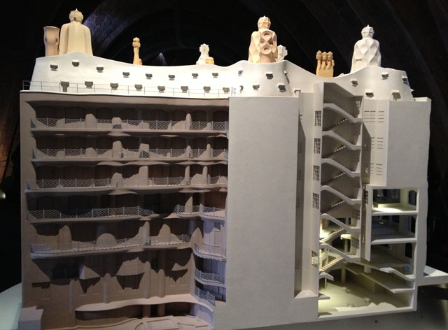Scale model of La Pedrera