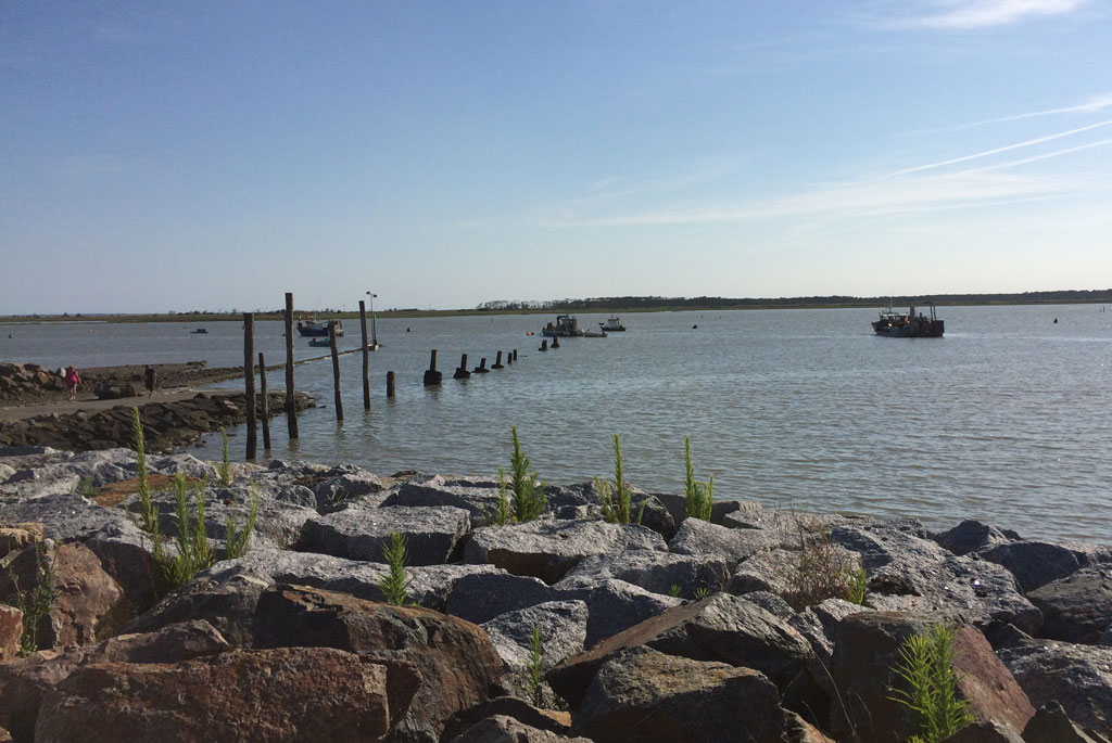 To the left, you can just see the bridge between La Rochelle and Ile-de-Ré.
