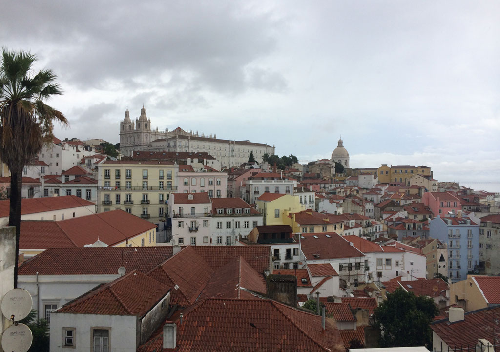 View of Saint Vincent Monastero and the Pantheon from Santa Luzia