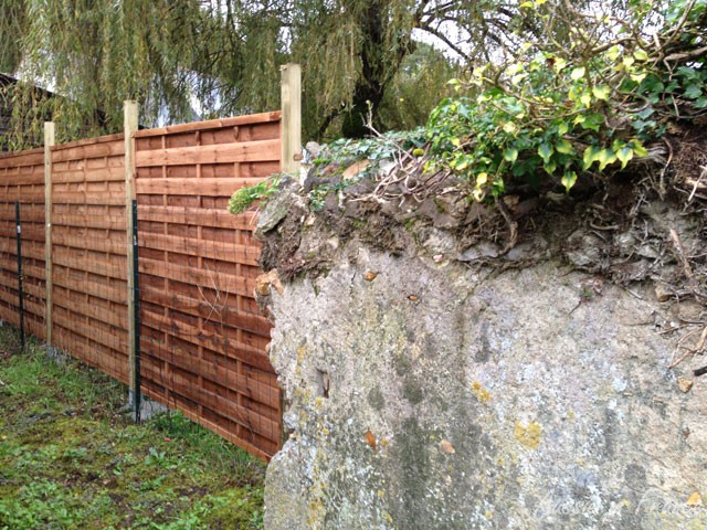 The side panels taken from inside our property where the garden of the future gîte will be