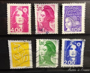 Six previous mariannes from my stamp album