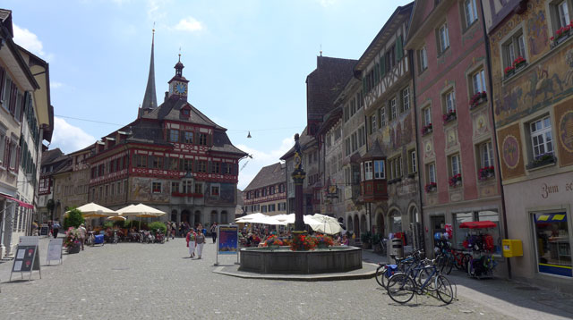 Main quare at Stein am Rein